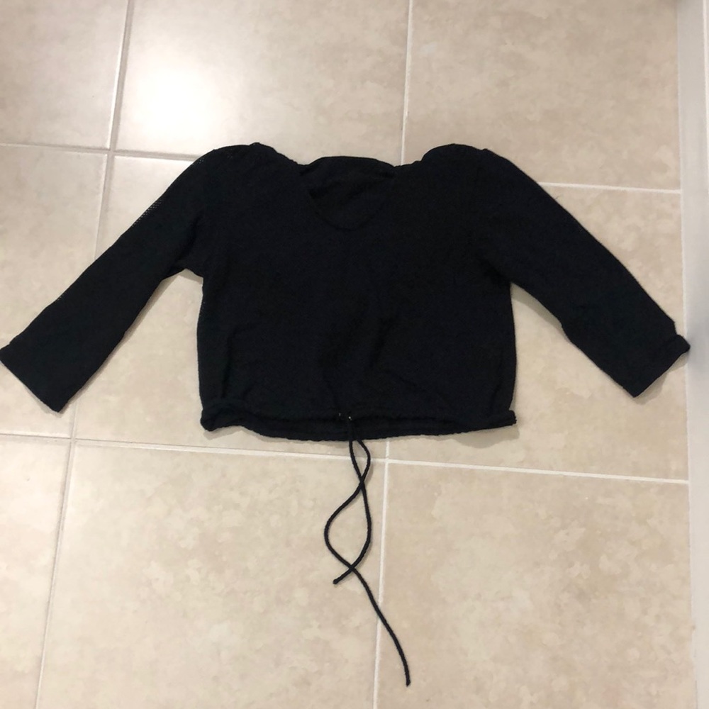 Bluefish crop hoodie